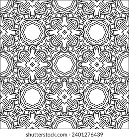 Cifras de líneas.Patrón negro sobre papel pintado blanco para página web, texturas, tarjeta, afiche, tela, textil. Resumen de fondo.Repetir imagen de fondo.Textura blanca. Las líneas forman formas.