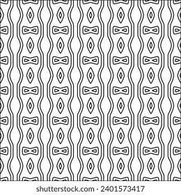 Cifras de líneas.Patrón negro sobre papel pintado blanco para página web, texturas, tarjeta, afiche, tela, textil. Resumen de fondo.Repetir imagen de fondo.Textura blanca. Las líneas forman formas.