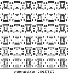Figures from lines.Black pattern on white wallpaper for web page, textures, card, poster, fabric, textile. Abstract background.Repeating background image.White texture. Lines form shapes.