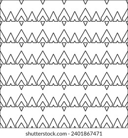 Figures from lines.Black pattern on white wallpaper for web page, textures, card, poster, fabric, textile packaging or napkins. Abstract wallpaper. Repeating background image. White texture
