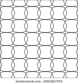 Figures from lines.Black pattern on white wallpaper for web page, textures, card, poster, fabric, textile packaging or napkins. Abstract wallpaper. Repeating background image. White texture