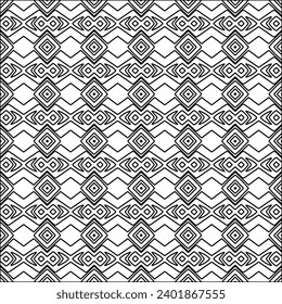 Cifras de líneas.Patrón negro sobre papel pintado blanco para página web, texturas, tarjeta, afiche, tela, embalaje textil o servilletas. Papel mural abstracto. Imagen de fondo repetida. Textura blanca