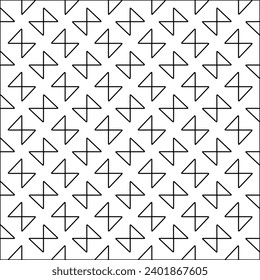 Figures from lines.Black pattern on white wallpaper for web page, textures, card, poster, fabric, textile packaging or napkins. Abstract wallpaper. Repeating background image. White texture