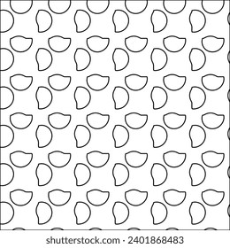 Figures from lines.Black pattern on white wallpaper for web page, textures, card, poster, fabric, textile packaging or napkins. Abstract wallpaper. Repeating background image. White texture.