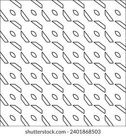 Figures from lines.Black pattern on white wallpaper for web page, textures, card, poster, fabric, textile packaging or napkins. Abstract wallpaper. Repeating background image. White texture.