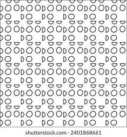 Figures from lines.Black pattern on white wallpaper for web page, textures, card, poster, fabric, textile packaging or napkins. Abstract wallpaper. Repeating background image. White texture.
