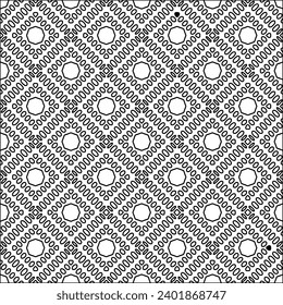 Cifras de líneas.Patrón negro sobre papel pintado blanco para página web, texturas, tarjeta, afiche, tela, embalaje textil o servilletas. Papel mural abstracto. Imagen de fondo repetida. Textura blanca.