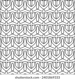 Figures from lines.Black pattern on white wallpaper for web page, textures, card, poster, fabric, textile packaging or napkins. Abstract wallpaper. Repeating background image. White texture.