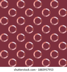 Figures made of bricks. Art seamless pattern. Ethnic design. Vector geometric background. Can be used for social media, posters, email, print, ads designs.