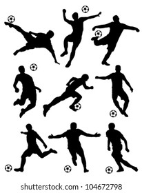 figures nine players on a white background