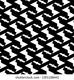 Figures ornament. Digital paper, textile print, web design, abstract backdrop. Modern backdrop. Geometrical wallpaper. Seamless pattern. Geometric motif. Vector.