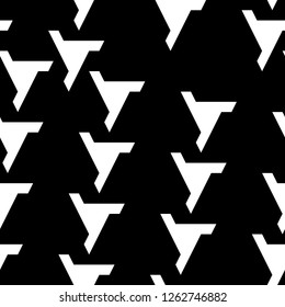 Figures ornament. Geometrical backdrop. Polygons motif.Triangular shapes background. Geometric wallpaper. Digital paper, textile print, web design, abstract. Seamless pattern. Vector illustration