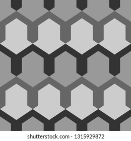 Figures ornament. Geometrical backdrop. Shapes background. Geometric wallpaper. Polygons motif. Digital paper, textile print, web design, abstract. Seamless pattern. Vector.