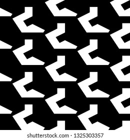 Figures ornament. Geometrical backdrop. Simple shapes wallpaper. Geometric background. Polygonal motif. Digital paper, textile print, abstract. Seamless pattern. Vector