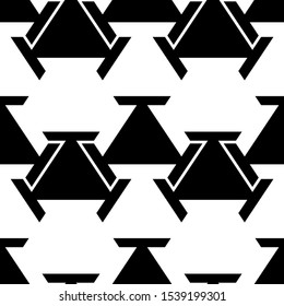 Figures ornament. Geometrical backdrop. Simple shapes wallpaper. Geometric background.  Seamless pattern. Vector
