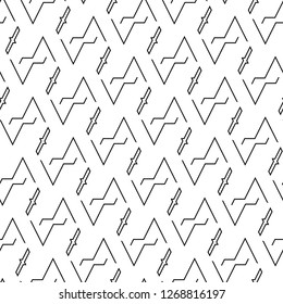 Figures ornament. Geometrical wallpaper. Modern backdrop. Geometric motif. Digital paper, textile print, web design, abstract backdrop. Seamless pattern. Vector work