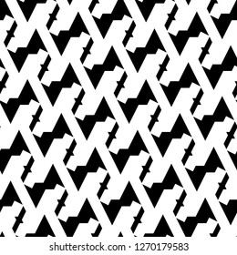 Figures ornament. Geometrical wallpaper. Modern backdrop. Geometric motif. Digital paper, textile print, web design, abstract backdrop. Seamless pattern. Vector.