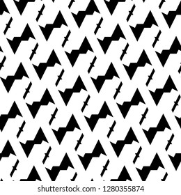 Figures ornament. Modern backdrop. Geometric motif. Digital paper, textile print, web design, abstract backdrop. Geometrical wallpaper. Seamless pattern. Vector.