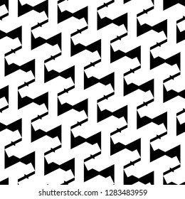 Figures ornament. Modern backdrop. Geometric motif. Digital paper, textile print, web design, abstract backdrop. Seamless pattern. Geometrical wallpaper. Vector