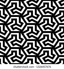 Figures ornament. Polygons background. Simple shapes wallpaper. Mosaics motif. Geometrical backdrop. Digital paper, web designing, textile print. Seamles pattern. Vector.