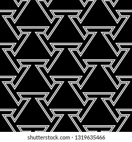 Figures ornament.Geometrical backdrop. Polygonal motif. Simple shapes wallpaper. Geometric background.Digital paper, textile print, abstract. Seamless pattern. Vector.