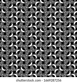 Figures seamless pattern. Stylized circles ornament. Geometric motif. Rounds background. Circle shapes ornate. Ethnic image. Digital paper, textile print, web design, abstract image. Vector art work.