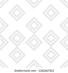 Figures of several rectangles from the dash. Trendy seamless pattern designs. Vector geometric background. Can be used for wallpaper, textile, invitation card, wrapping, web page background.