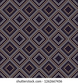 Figures of several rectangles from the dash. Trendy seamless pattern designs. Vector geometric background. Can be used for wallpaper, textile, invitation card, wrapping, web page background.