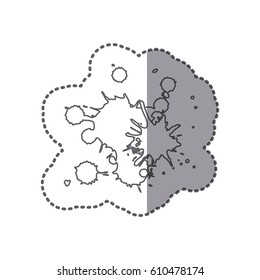figures spots abstracts icon, vector illustraction design image