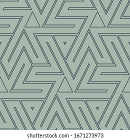 Figures, triangles, curves pattern. Geometric wallpaper. Ethnic ornament. Tribal background.  Seamless image. Vector .