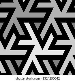 Figures, triangles pattern. Ethnic ornament. Geometric wallpaper. Tribal background. Folk backdrop. Mosaics motif. Digital paper, web design, textile print. Seamless image. Vector art work