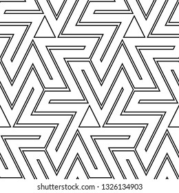 Figures, triangles pattern. Ethnic ornament. Geometric wallpaper. Tribal background. Folk backdrop. Mosaics motif. Digital paper, web design, textile print. Seamless image. Vector art work