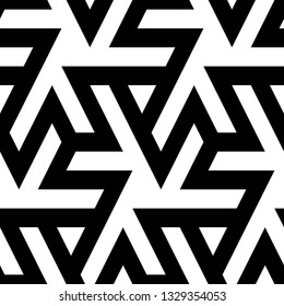 Figures, triangles pattern. Ethnic ornament. Geometric wallpaper. Tribal background. Folk backdrop. Mosaics motif. Digital paper, web design, textile print. Seamless image. Vector art work