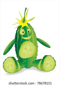 figurine of a cucumber