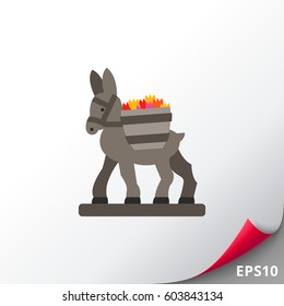 Figurine donkey icon