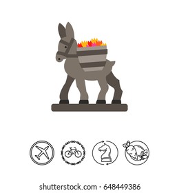 Figurine donkey icon