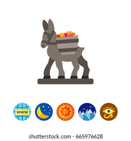Figurine donkey icon