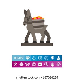 Figurine donkey icon