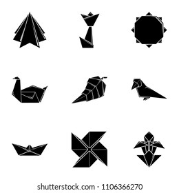 Figurine icons set. Simple set of 9 figurine vector icons for web isolated on white background