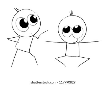 Figurines in different positions 8