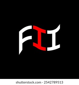 FII logo design, FII simple and modern logo. FII luxurious alphabet design  
