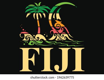 Fiji- Country in Oceania T-Shirt Designs