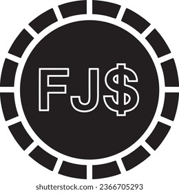 Fiji currency sign vector quality files 