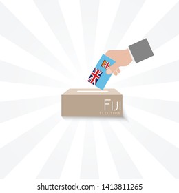 Fiji Elections Vote Box Vector Work