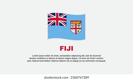 Fiji Flag Abstract Background Design Template. Fiji Independence Day Banner Social Media Vector Illustration. Fiji Background