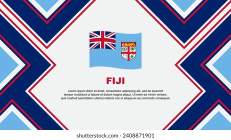 Fiji Flag Abstract Background Design Template. Fiji Independence Day Banner Wallpaper Vector Illustration. Fiji Vector