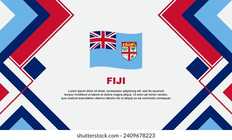 Fiji Flag Abstract Background Design Template. Fiji Independence Day Banner Wallpaper Vector Illustration. Fiji Banner