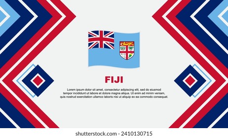 Fiji Flag Abstract Background Design Template. Fiji Independence Day Banner Wallpaper Vector Illustration. Fiji Design