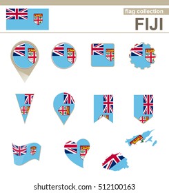 Fiji Flag Collection, 12 versions