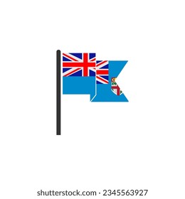 Fiji flag icon set, Fiji independence day icon set vector sign symbol